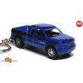 RARE KEYCHAIN BLUE CHEVY SILVERADO 1500 TRUCK C...