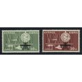 Cyprus Medicine Malaria Eradication 2v 1962 MNH...