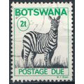Postage Due, Plains Zebra: 2t - Botswana 1977 -...