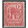 St Vincent 1909 SG103 1d Carmine Mounted Mint . ..