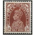India 1937 SG248 1/2a Red-Brown Mounted Mint .....