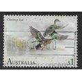 AUS 1991 $1.00 'WATERBIRDS - CHESTNUT TEAL' FIN...