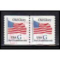 Used 2890 32c G Old Glory Very Fine Pair PA1532