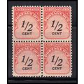 J88 1/2c Postage Due Fine MNH Blk/4 O7043