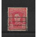 Australia.SG206 2 1/2d King George VI (Scarlet)...