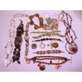 1+ LB Lot Vintage Beaded Bracelets Watches Neck...