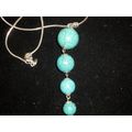 Exquisite turquoise howlite graded statement pe...