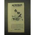 1969 Bolex Minipod Ad - Acrobat