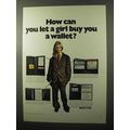 1970 Buxton Wallets Ad - Pocket Secretary, Card...