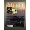1984 Merit Cigarettes Ad - Reach for Flavor