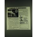 1985 Electric Mobility Ad - 3-wheeling to independence