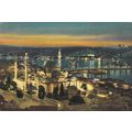 Istanbul Blue Mosque Turkey Postcard posted 197...
