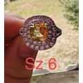 Ring Bomb Party Jewelry Brilliant Yellow & Clea...