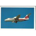 Aviation AIR BC BAe 146-200A Postcard by Mary J...