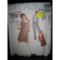 Vintage McCall's 7825 Girls Lined Vest, Blouse,...