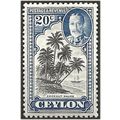 Ceylon 1936 SG374 20c Black & Grey-Blue Mounted...