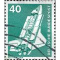 GERMANY, Space Shuttle, green-grey 1975, 40pf