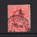 Edward VII - 1902-10 - 1d Scarlet (sg219) Used ...