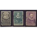 Netherlands Stamps Scott #196 To 198, Used