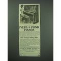 1913 Ivers & Pond Cottage Upright Piano Ad
