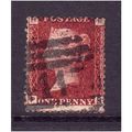 GREAT BRITAIN 1858-79 QV SG44 1d RED BROWN PLAT...