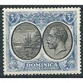 Dominica 1923 SG79 3d Black & Ultramarine Mount...