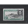 Ascension.SG39d 1d Three Sisters.Mounted Mint.A...