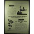 1922 Cincinnati Bickford Ad - Radial, Upright D...