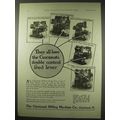 1922 Cincinnati Milling Machine Ad - Double Fee...