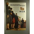 1967 NCR Computer Ad - Go To a Bank With NCR System