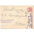 Austria 1892 with Business Label, Rohrau to Fal...