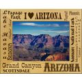 I Love Arizona Laser Engraved Wood Picture Fram...