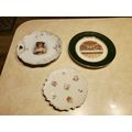3 - Vintage Plates Woman With Flowers, Last Sup...