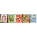 Switzerland B247-B251 Used Semi-Postal Butterfl...