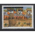 Burkina Faso 1984 Mi. C975 Aide Sahel surchargé...