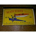 Matchbox - No48 Speed Boat & Trailer - Replica Box