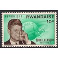 Rwanda 1965 QE2 10ct President Kennedy Death An...