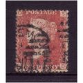 GREAT BRITAIN 1858-79 QV SG44 1d RED BROWN PLAT...
