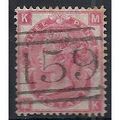 1870 SG103 3d Rose Plate 6 Good/Fine Used Check...