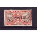 NIUE 1946 8d BLACK AND CARMINE SG 101 FINE USED