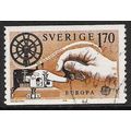Fa 1075: 1 Kr. 70 black and yellow-brown Europa...