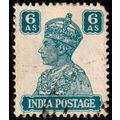 India 1941 King George VI 6A Used Stamp..