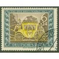 GERMANY - 1943 Stamp Day - 6pf + 24pf brown, ye...
