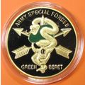 US Army, Green Beret. Challenge Coin. 1.50". 66b.