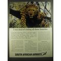 1967 South African Airways Ad - I was tired of visiting all those branches