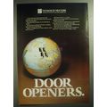 1974 The Bank of New York Ad - Door Openers