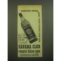 1945 Havana Club Rum Ad - Smoother Drinks Come from Havana Club Rum