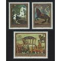 Liechtenstein Horses Paintings 3v 1978 MNH SG#7...