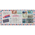 AIR MAIL etiquette on Registered 1973 cover Jap...