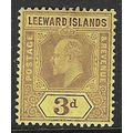 LEEWARD ISLAND EDVII 1907-11 WATERMARK MULTI-CR...